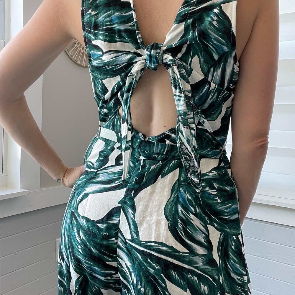 Who What Wear Banana Leaf Jumpsuit - Picture 5 of 5